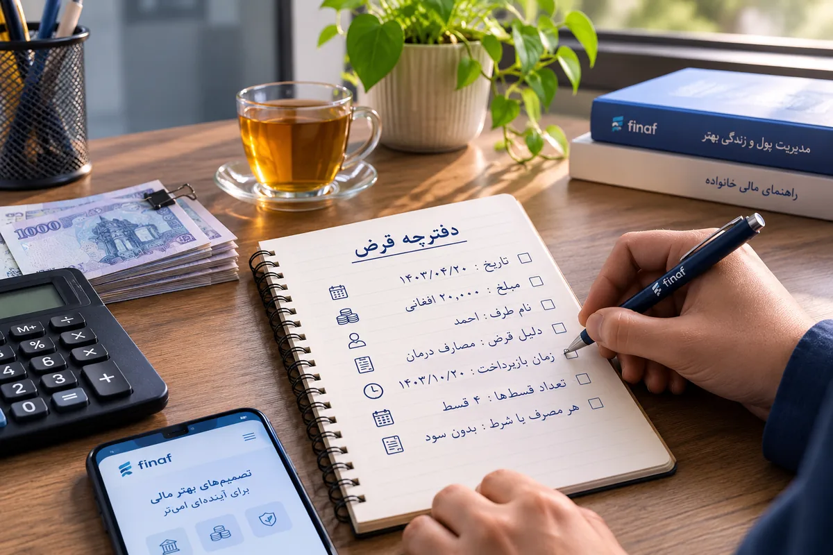 دفترچهٔ قرض؛ چه چیزهایی را باید بنویسیم؟